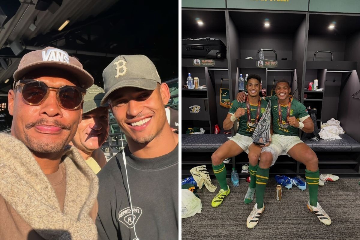 Boks bromance: Damian Willemse and Sacha set tongues wagging