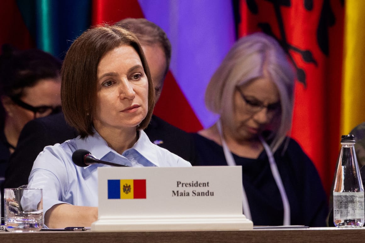 Sandu slams Russia as attack debris hits Moldova in latest airspace violation