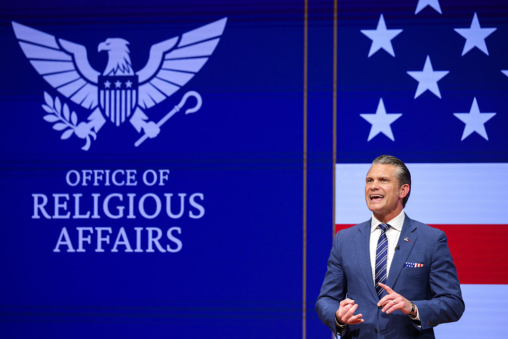 Hegseth puts on the “full armor of God” and sets up a sacred “direct line”