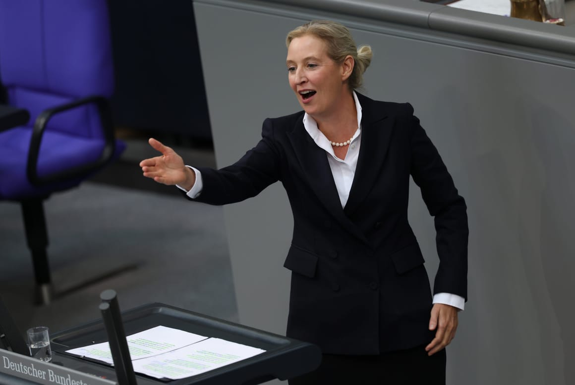 AfD’s Alice Weidel urges quick Ukraine talks and a return to cheap Russian energy