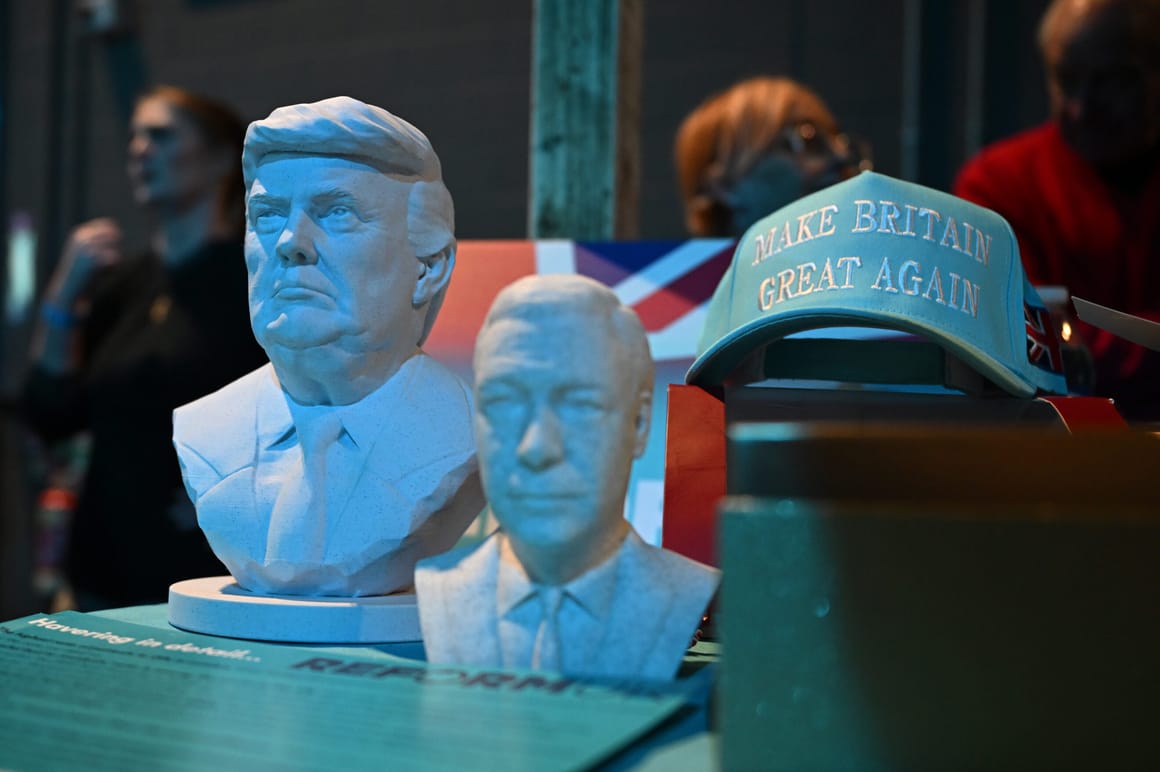 Farage plays down his Trump friendship in Britain — and talks it up to MAGA
